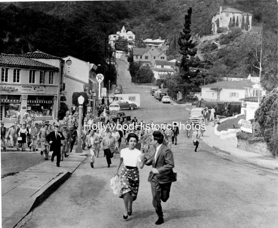 Beachwood Canyon, 1956 filming 'Invasion of the Body Snatchers' wm.jpg